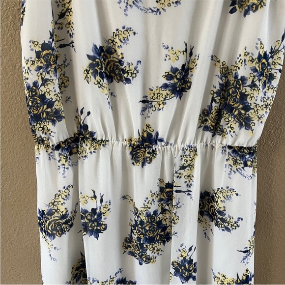 Joie White and Blue Sundress with Slit - Picture 6 of 10